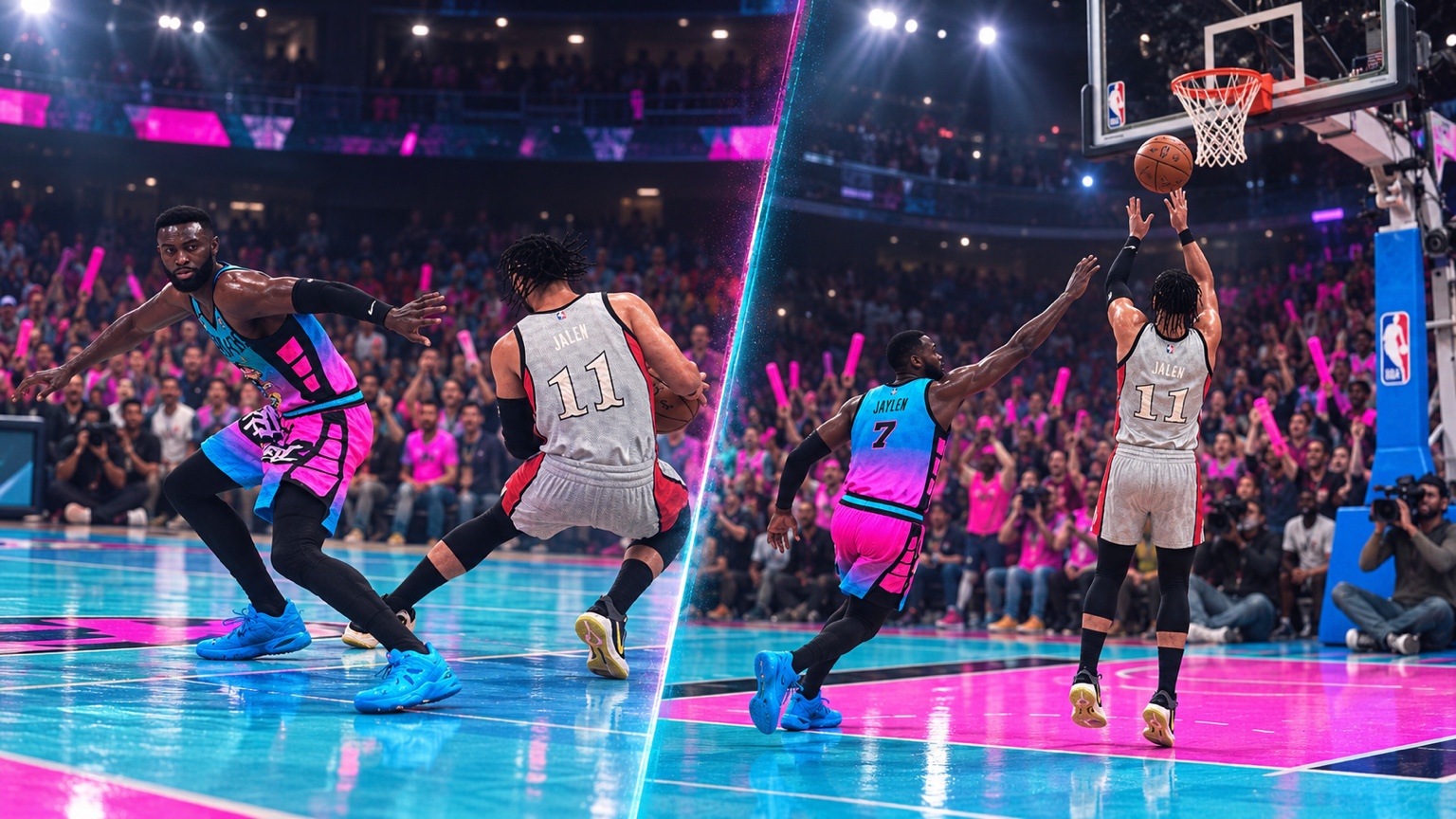 Jalen Brunson go-ahead isolation step-back in SF2 Game 4